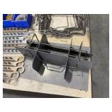 Industrial rail with heavy-duty clips, corner brackets, screws, hex couplers, and more