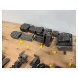 Steel dies and other pieces