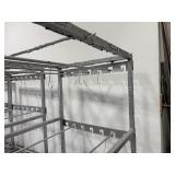 (2)Paint/Powder hanging racks. Both measure 55"L x 65" D x 82" H