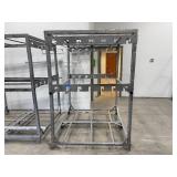 (2) Paint/Powder hanging racks. Both measure 55"L x 65" D x 82"