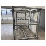 (2) Paint/Powder hanging racks. Both measure 55"L x 65" D x 82"