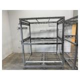 (2) Paint/Powder hanging racks. Both measure 55"L x 65" D x 82"