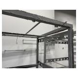 (2) Paint/Powder hanging racks. Both measure 55"L x 65" D x 82"