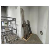 (2) Paint/Powder hanging racks. Both measure 55"L x 65" D x 82"