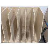 Rolling cart with wood dividers L 75” x H 42” x D 30”