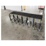 Expanding conveyer system 295” long when fully expanded