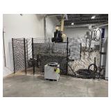 Cage system. Last picture shows an example of what it looks like set up.