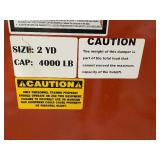 Meco 2-yard  Self-Dumping Hopper, capacity 4000 pounds