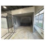 Ventilated Spray Booth, has lighting. Come equipped to disassemble.