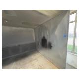 Ventilated Spray Booth, has lighting. Come equipped to disassemble.