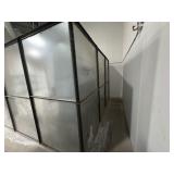 Ventilated Spray Booth, has lighting. Come equipped to disassemble.