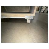 8’ x 19” mobile cart / stand. 34” x 20” mobile workbench with lower open storage.