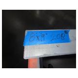 8’ x 19” mobile cart / stand. 34” x 20” mobile workbench with lower open storage.