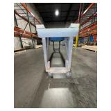 8’ x 19” mobile cart / stand. 34” x 20” mobile workbench with lower open storage.