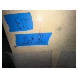 Workspace (78” x 42”) on mobile metal open-sided cart with lower shelf for storage