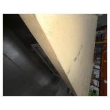 Workspace (78” x 42”) on mobile metal open-sided cart with lower shelf for storage