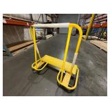Mobile yellow transport cart. 4