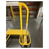 Mobile yellow transport cart. 4