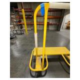 Mobile yellow transport cart. 4