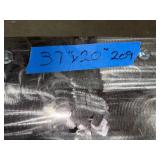 Mobile steel workbench with locking castors. 37” x 20”