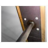 (3) 10’ long wall mounted straight bar pegs