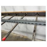 (3) 10’ long wall mounted straight bar pegs