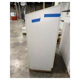 (2) White Cabinets with sloped tops 46 W x 24D x 57H