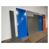 (6) Retail Display components for a shoe display, Wall panels 3