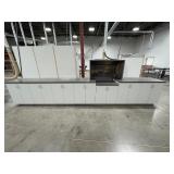 211” x 26” cabinets with counter top