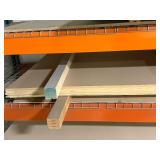 Assorted boards: some particle board, some thin veneer plywood sheets, some thin MDF sheets