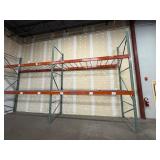 Pallet racking, 297"L x 48D x 166H