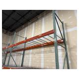 Pallet racking, 297"L x 48D x 166H