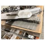 (6) Retail Display components for a shoe display, Wall panels 3