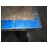 (2) workspace on carts with locking casters; (2) workspace tables with metal legs