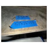 (2) workspace on carts with locking casters; (2) workspace tables with metal legs