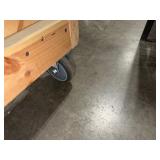 Workbench with laminated top - on castors