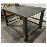 2 Metal work benches measure 44" x 34" x 33" and 69" x 48" x 38", ProGrade vice grip included