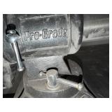 2 Metal work benches measure 44" x 34" x 33" and 69" x 48" x 38", ProGrade vice grip included