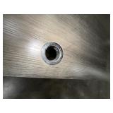 Conference table w/inset technical port; Workspace table with modesty panel & cable grommets