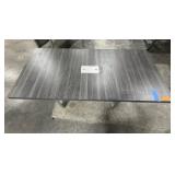 Conference table w/inset technical port; Workspace table with modesty panel & cable grommets