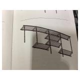 Costway 4-8 Feet Closet Organizers and Storage System with Hanging Rod for Laundry Bedroom