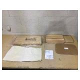 Costway Rectangle Bamboo Hamper Laundry Basket Washing Cloth Bin Storage Bag Lid-Natural 15.5" x 11.8" x 23.5"