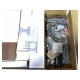 SILKYDRY Computer Desk with Power Outlet and Drawers, 43" Home Office Desks, Farmhouse Writing Study Workstation for Teens, Small Computer Desk for Small Spaces (Walnut)