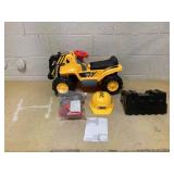 COstway Kids Ride On Bulldozer Toy Play Truck with Adjustable Bucket Aged 3+ Years Old