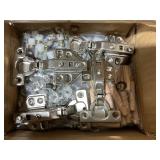 Costway Over The Toilet Storage Cabinet with 2 Open Compartments and 4 Adjustable Shelves Overall Dimension: 34.5" x 7" x 38.5" Hollow Size: 22.5" x 7" x 31.5"