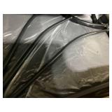 Tangkula Outdoor Patio Glider, Metal Framed Gliding Chair with Cushion, Ergonomic Single-Person Outdoor Patio Chair with Curved Armrest, Smooth Rocking Arms for Porch, Patio (1)