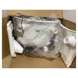 BABY JOY 6 in 1 High Chair, Convertible High Chairs for Babies and Toddlers/Booster Seat/Table and Chair Set, Infant Wooden Highchair w/ 5-Point Harness, 4-Position Removable Tray & PU Cushion (Gray)