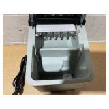 Avanti Ice Maker Mighty Ice Countertop Design Makes 26 Pounds of Bullet-Shaped Ice Cubes in 24 Hours, Digital Touch Controls and Self Cleaning Function, Includes Scoop, Black (Bucket Is Missing)