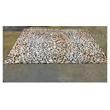 Decor Black and Brown Cheetah Print Rug 119x94
