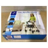 Medline Basic Rollator with 6in Wheels 350lbs Burgundy 1Ct